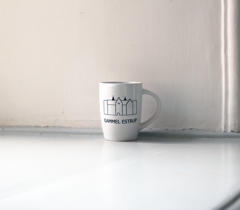 Kaffekrus med Gammel Estrup logo