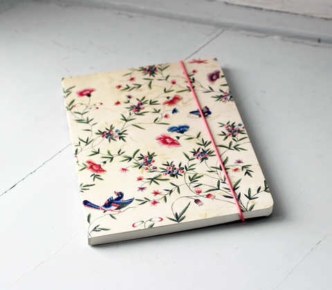 Notesbog med sommerfuglemotiv fra Gammel Estrup