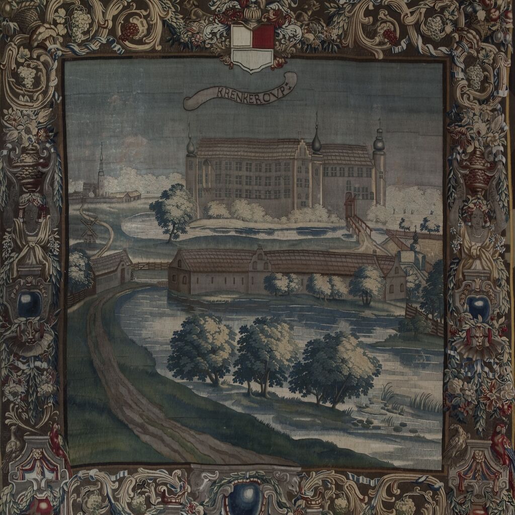 Gobelin med herregården Krenkerup