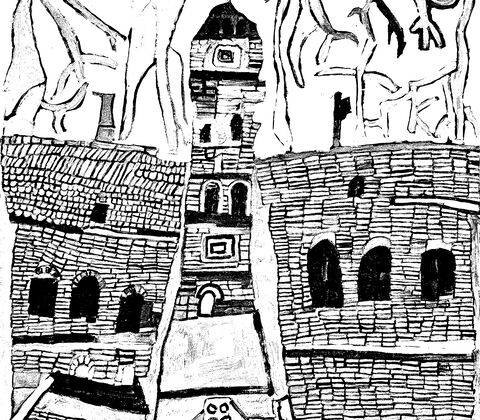 Eksempel på en herregård i malebogen Heidis Herregårde